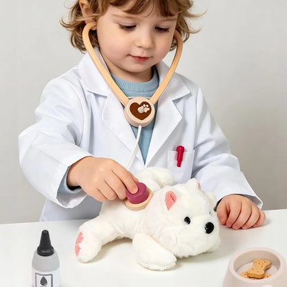Wooden Veterinarian Role-Play Kit