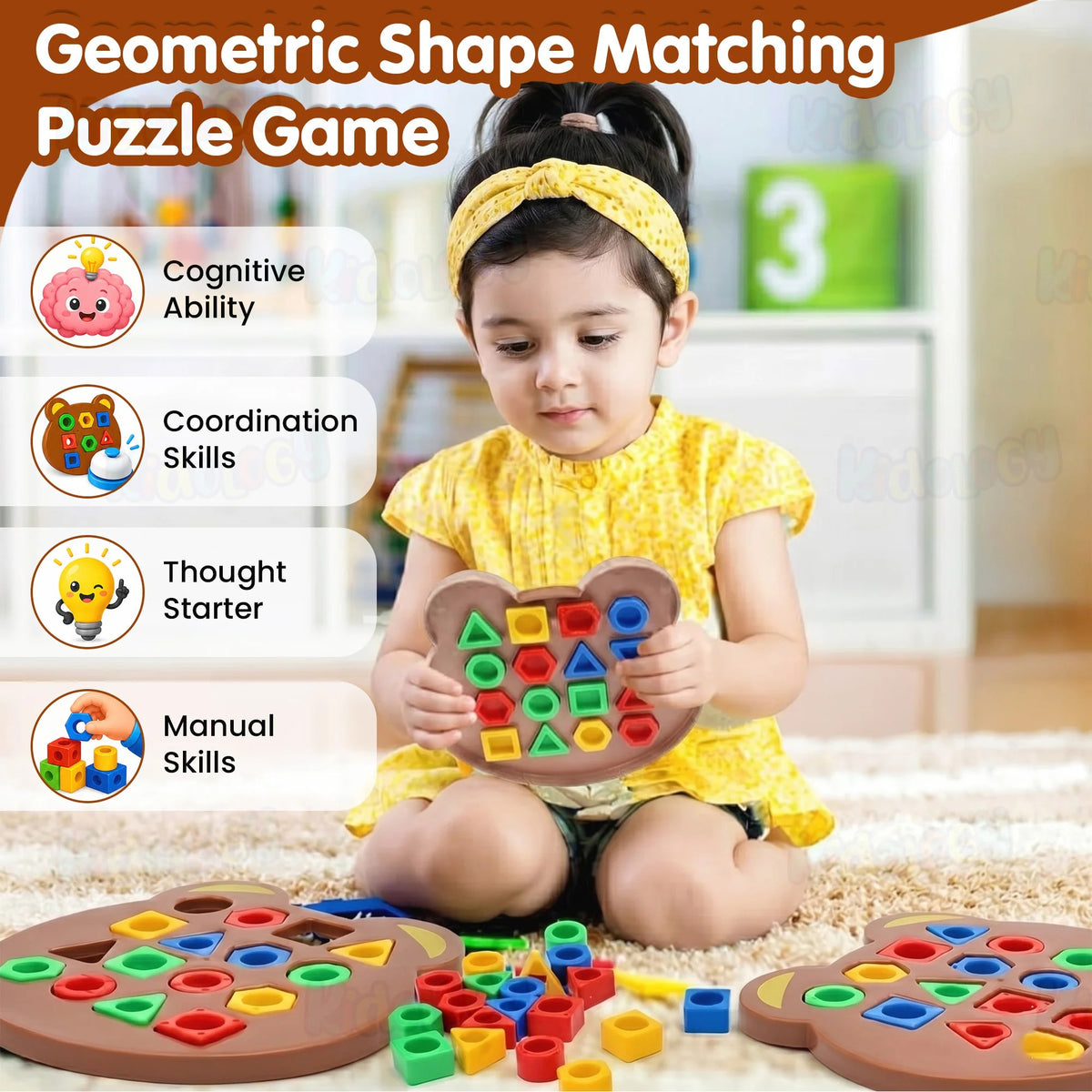 Jeu D’association Formes Et Couleurs Montessori