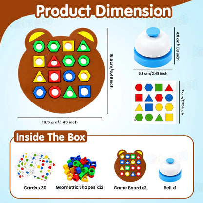 Jeu D’association Formes Et Couleurs Montessori