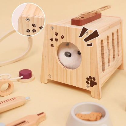 Wooden Veterinarian Role-Play Kit
