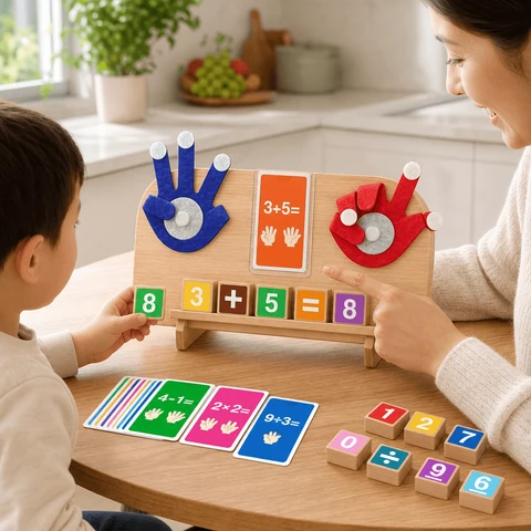 Tableau De Mathématiques Montessori Avec Boulier En Bois