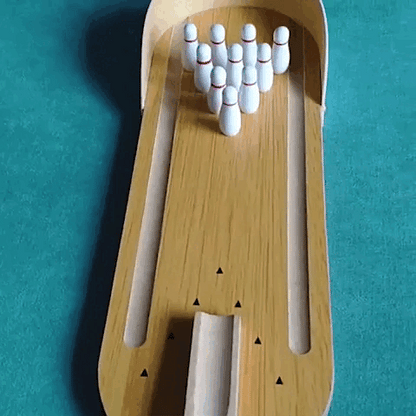 Jeu De Mini Bowling En Bois Pour Enfants