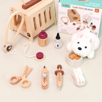 Wooden Veterinarian Role-Play Kit