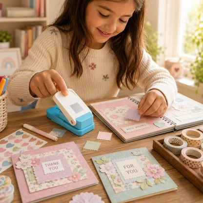 Perforatrice À Papier Style Timbre Pour Bricolage Enfant