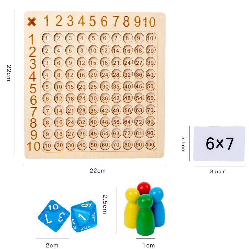 Jeu De Multiplication En Bois Montessori Pour Enfants - Enfant Joyeux