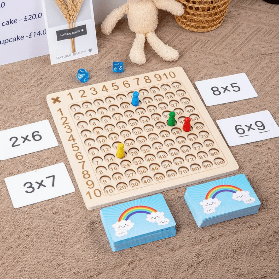 Jeu De Multiplication En Bois Montessori Pour Enfants - Enfant Joyeux