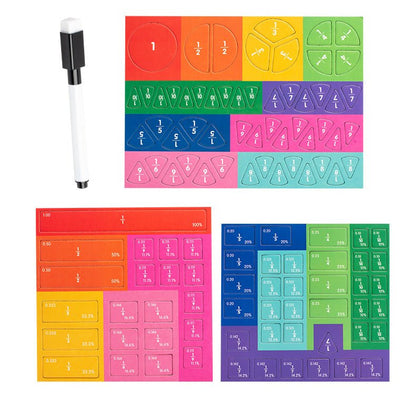 Livre Magnétique Montessori Pour Apprendre Les Fractions - Enfant Joyeux