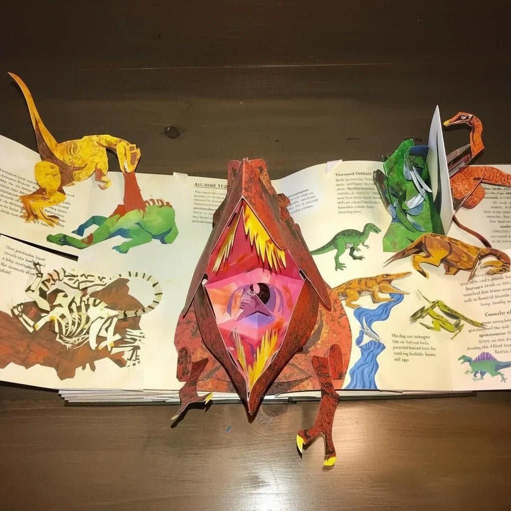 Livre Pop-Up 3D De Dinosaures Pour Enfants - Enfant Joyeux