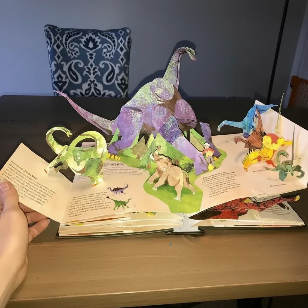 Livre Pop-Up 3D De Dinosaures Pour Enfants - Enfant Joyeux