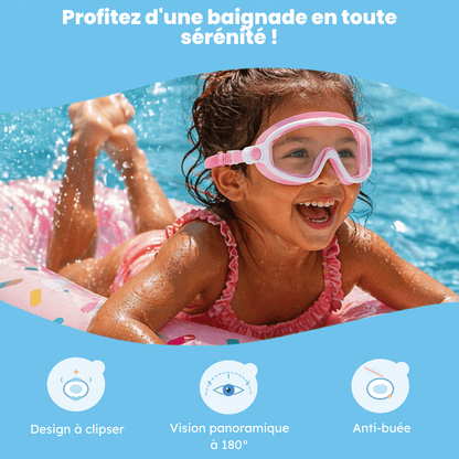 Lunettes de Natation à Clip - Enfant Joyeux