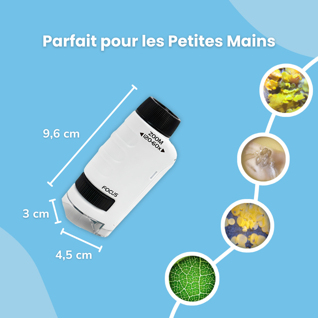 Microscope de Poche pour Enfants