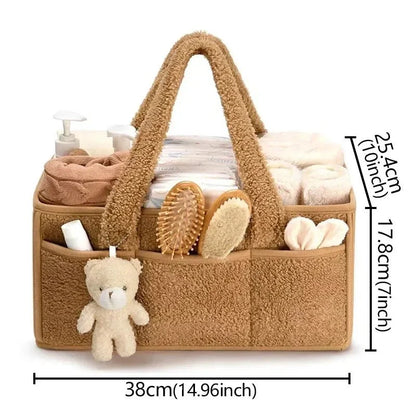 Panier souple avec poignées pour articles essentiels de bébé