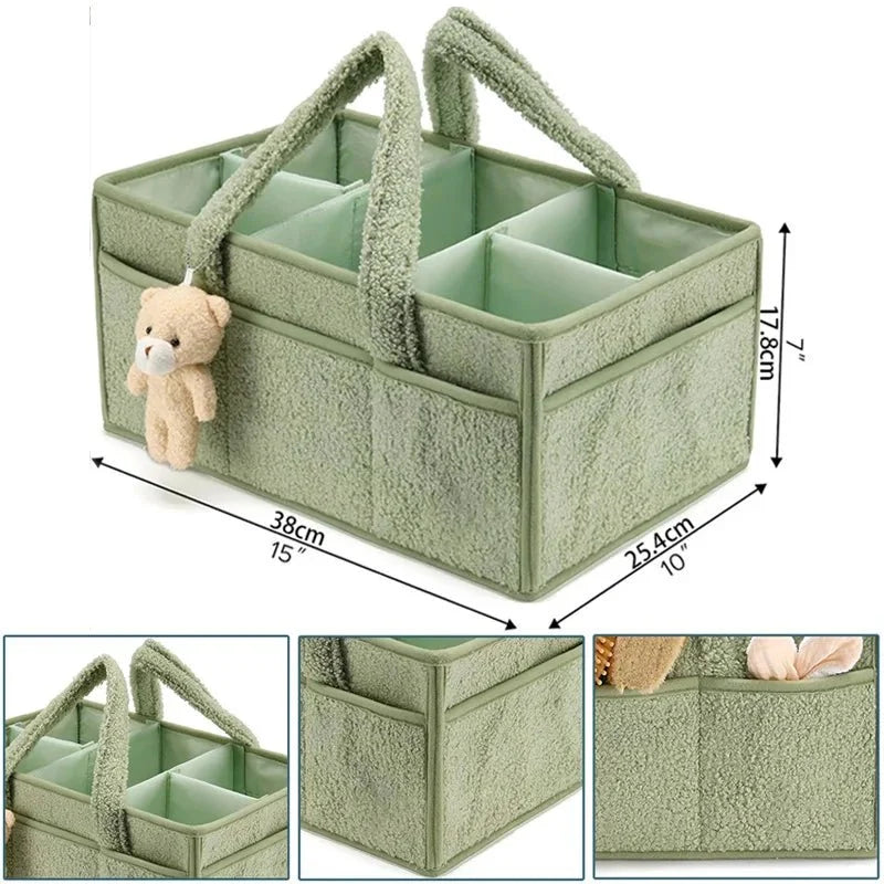 Panier de rangement compact pour accessoires de bébé