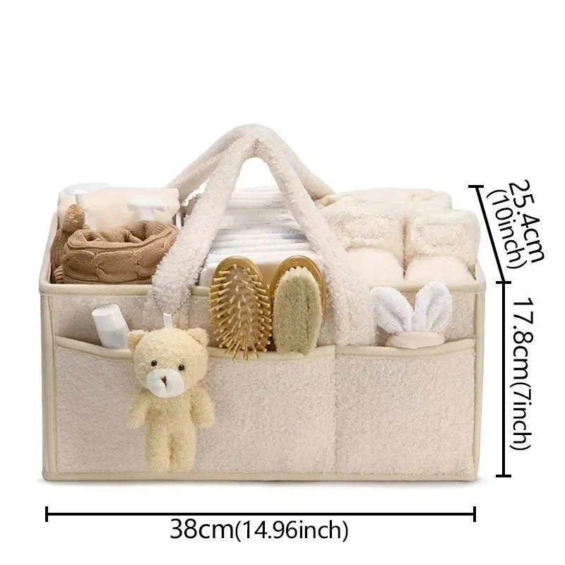 Panier en tissu pour organiser les articles de bébé