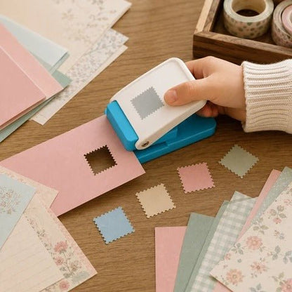 Perforatrice À Papier Style Timbre Pour Bricolage Enfant - Enfant Joyeux