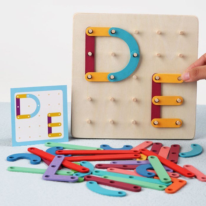 Puzzle À Chevilles Montessori Pour Enfants - Enfant Joyeux