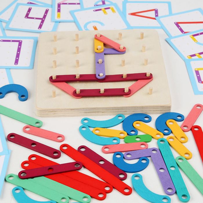 Puzzle À Chevilles Montessori Pour Enfants - Enfant Joyeux