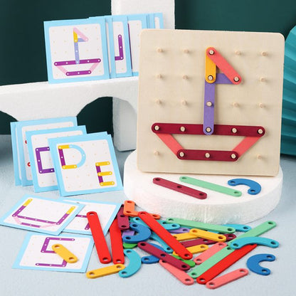 Puzzle À Chevilles Montessori Pour Enfants - Enfant Joyeux