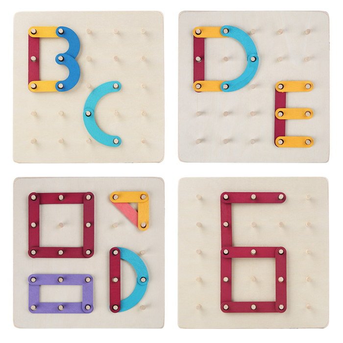 Puzzle À Chevilles Montessori Pour Enfants - Enfant Joyeux