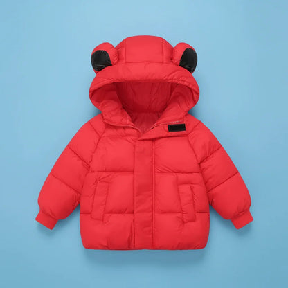 Manteau D’hiver Matelassé À Capuchon Pour Enfant