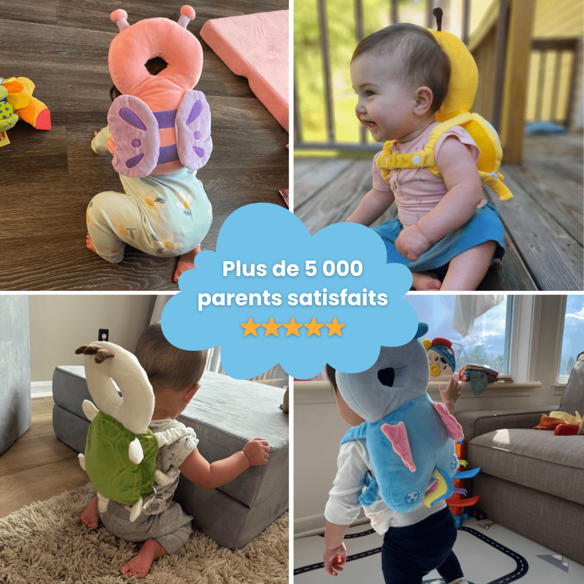 SécuriTête™ – Protection pour Enfants - Enfant Joyeux