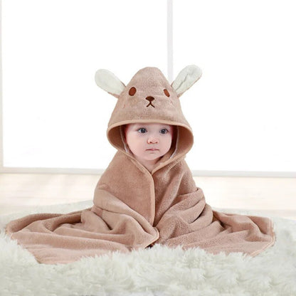 Serviette de Bain pour Enfants à Motifs d’Animaux - Enfant Joyeux