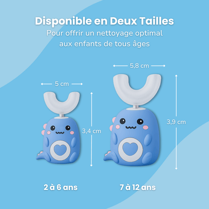 SuperDino™ | Brosse à Dents Électrique - Enfant Joyeux
