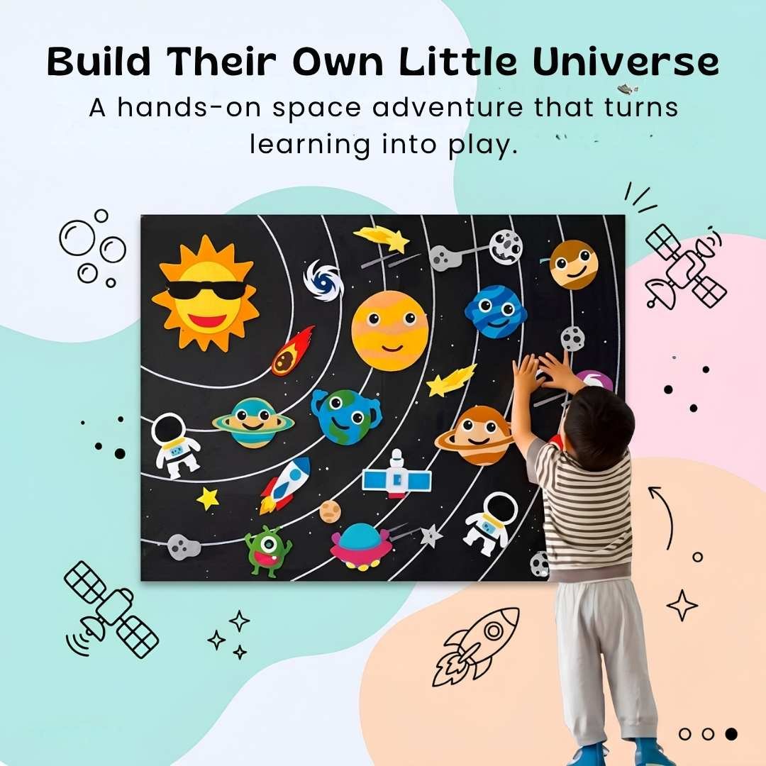 Tableau D’Activités En Feutre Montessori Pour Enfants - Enfant Joyeux