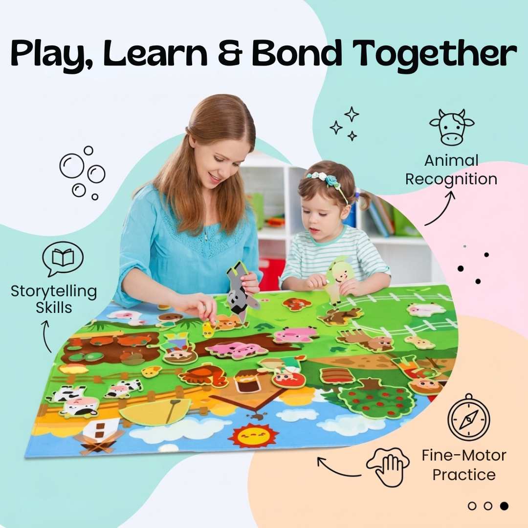 Tableau D’Activités En Feutre Montessori Pour Enfants - Enfant Joyeux