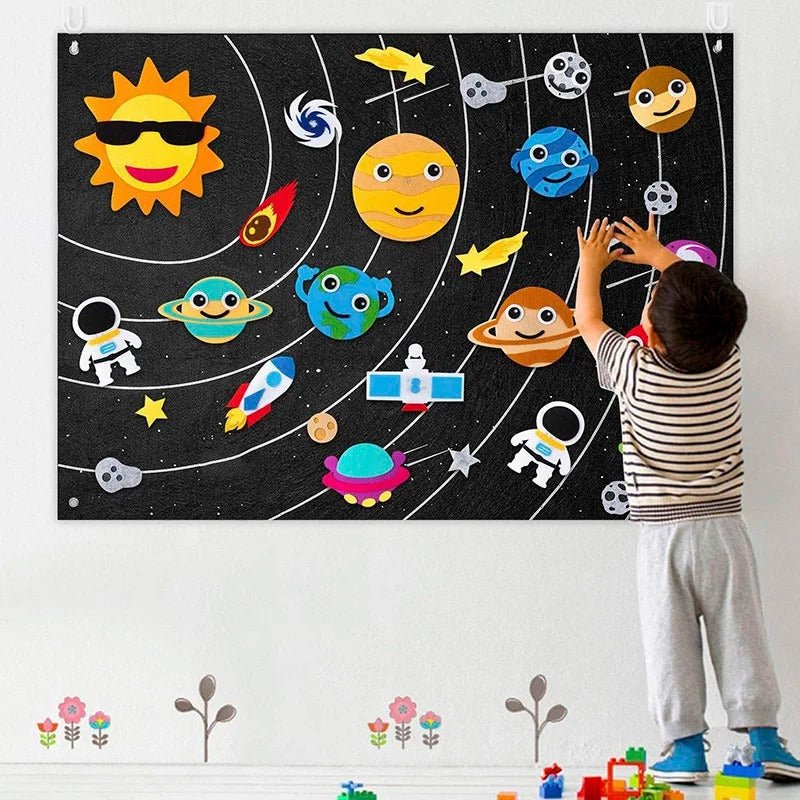 Tableau D’Activités En Feutre Montessori Pour Enfants - Enfant Joyeux