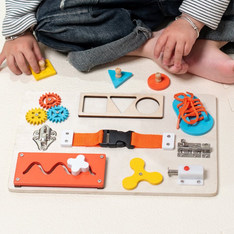 Tableau D’Activités Montessori En Bois Pour Enfants - Enfant Joyeux