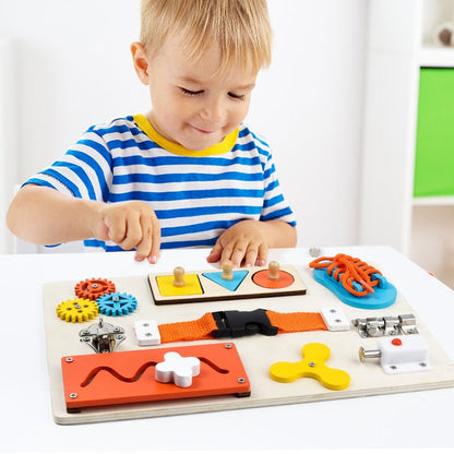 Tableau D’Activités Montessori En Bois Pour Enfants - Enfant Joyeux