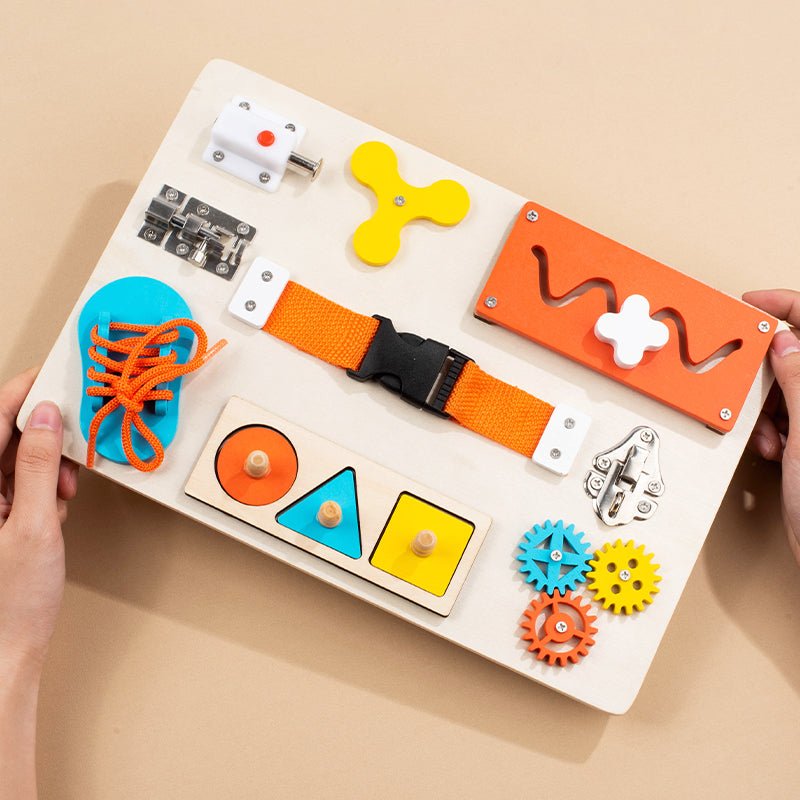 Tableau D’Activités Montessori En Bois Pour Enfants - Enfant Joyeux