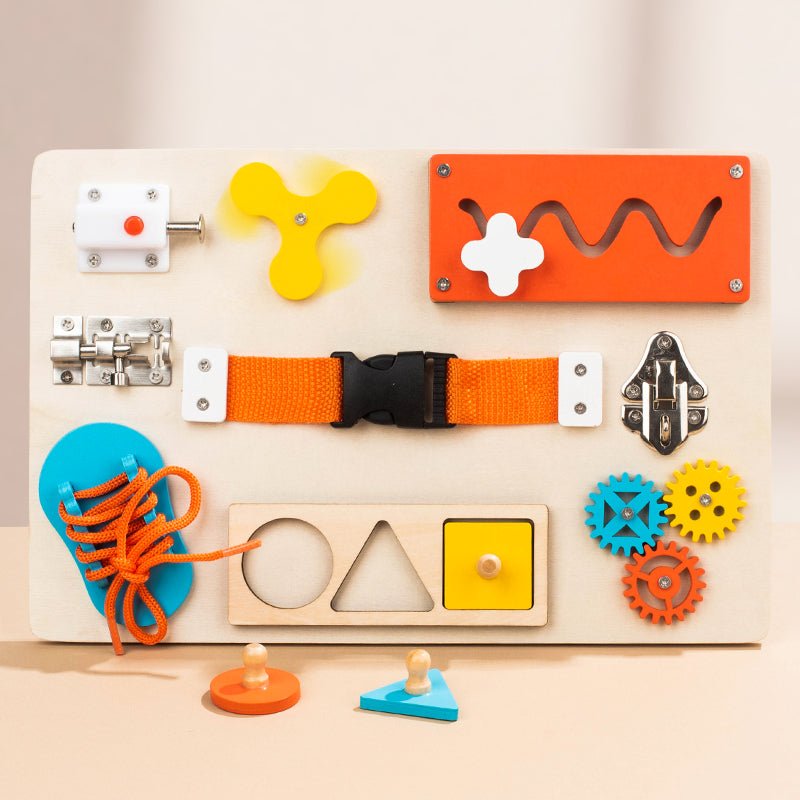 Tableau D’Activités Montessori En Bois Pour Enfants - Enfant Joyeux