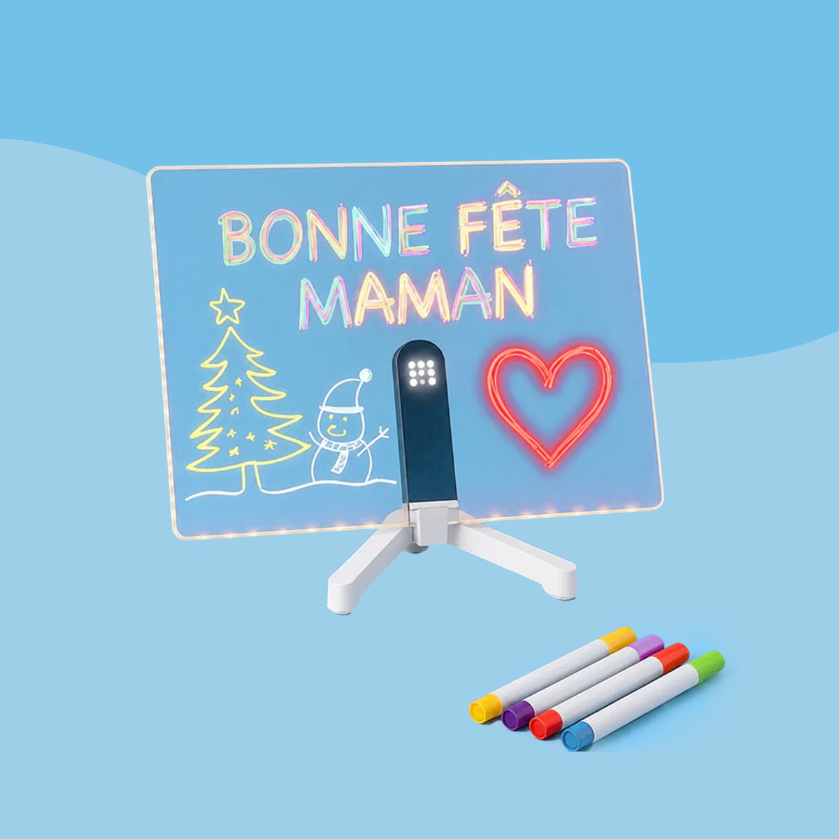 Tableau de dessin lumineux à DEL - Enfant Joyeux
