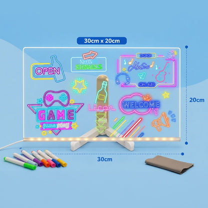 Tableau de dessin lumineux à DEL - Enfant Joyeux