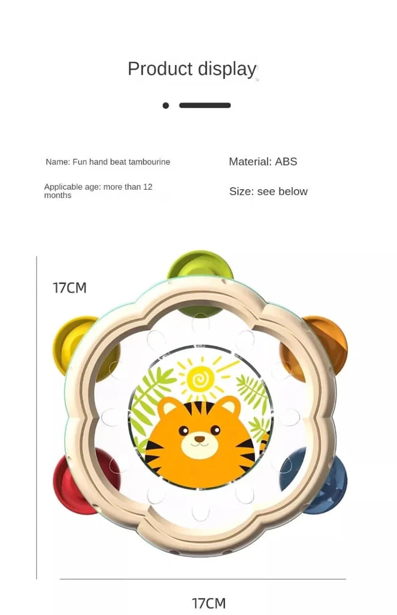 Tambourin Montessori Pour Enfants Jeu Musical Éducatif - Enfant Joyeux