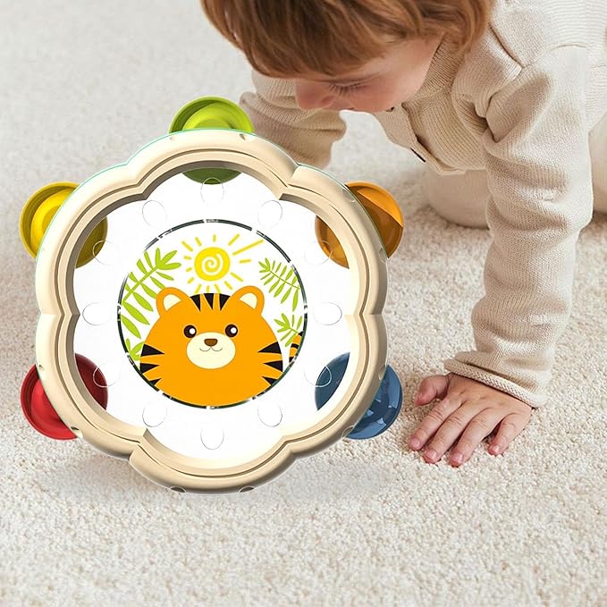 Tambourin Montessori Pour Enfants Jeu Musical Éducatif - Enfant Joyeux