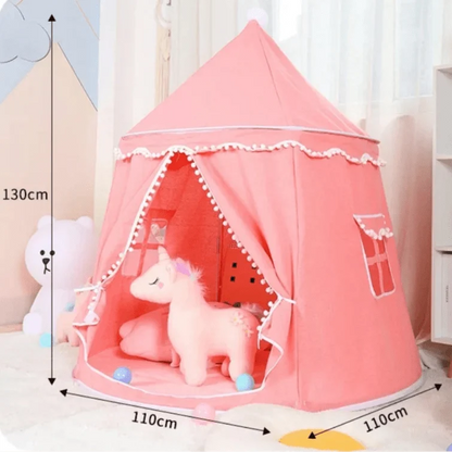 Structure pliable du tipi enfant en tissu effet peluche