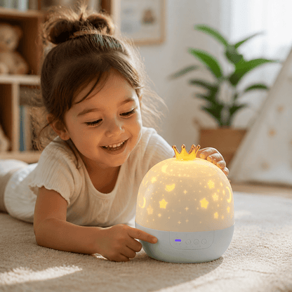 Veilleuse avec projection de ciel étoilé - Enfant Joyeux