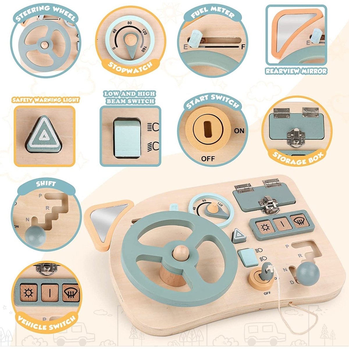 Volant En Bois Montessori Pour Enfants - Enfant Joyeux