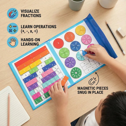 Livre Magnétique Montessori Pour Apprendre Les Fractions
