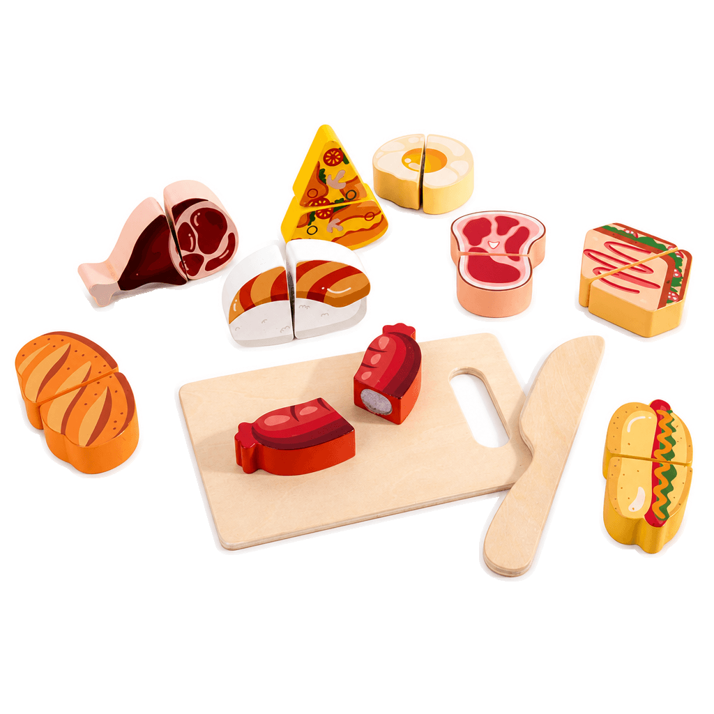 Jeu De Nourriture En Bois À Couper Montessori